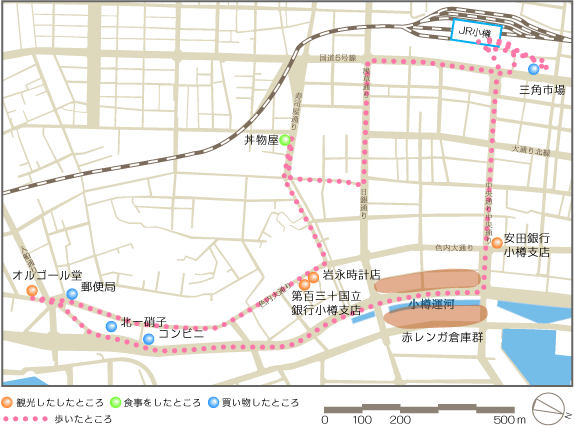 小樽の地図