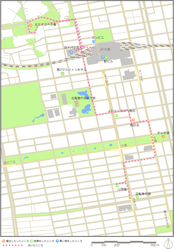 札幌の地図